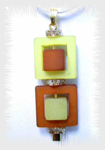 Polaris Creativ -Change jewelry pendant- sunnyolive/rust-gold