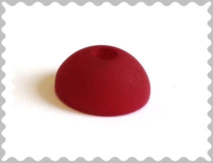 Polaris half bead 10x5 mm – ruby