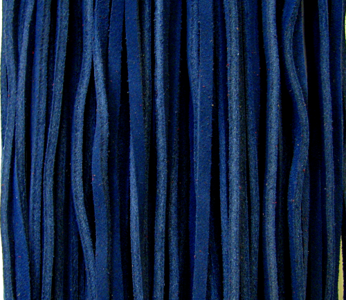 Suede band – dark blue – ca.1 meter -made in Germany- ca.4x2mm