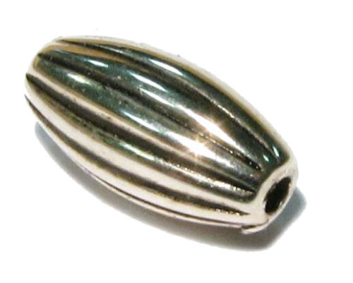 Olive, 12,5x6,5mm, altsilber Optik