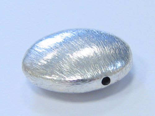Linse 18x6mm - Waagerecht gebohrt - 925er Silber
