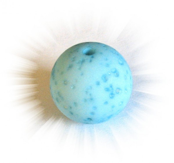 Polaris Gala sweet bead 8 mm light turquoise – small hole