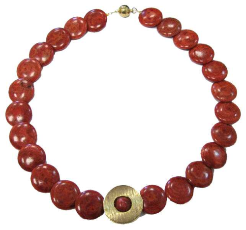 Collier Coral – circle gilded