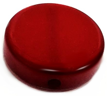 Polaris Coin 12mm rubin - glänzend