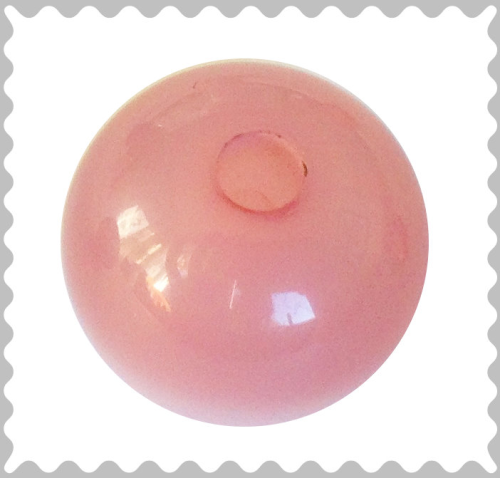 Polarisperle rosybrown glänzend 10 mm - Großloch