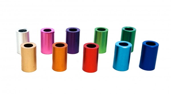 Aluminium Röhren eloxiert 10x6mm - 10 Stück in verschiedenen Farben