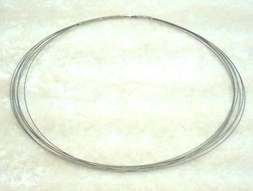 Collier 7-reihig , 46cm in silberf. (Stahl natur) - natur, 46cm