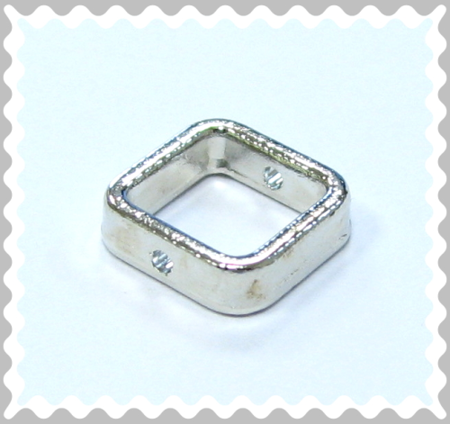 Quadrat 11x11mm - Farbe: silber-platin