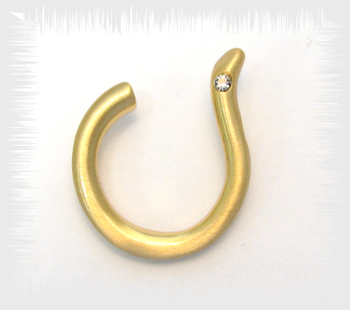 Kreativ-Anhänger -Harfe- vergoldet mit Swarovski-Kristall