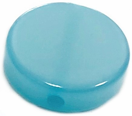 Polaris Coin 12 mm light turquoise – glossy