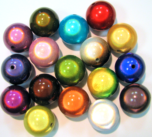 Miracle Beads Farbmix - Perlen 25mm - 50 Gramm - 6 Stück