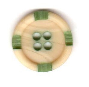 Button 18 mm – wood structure – green