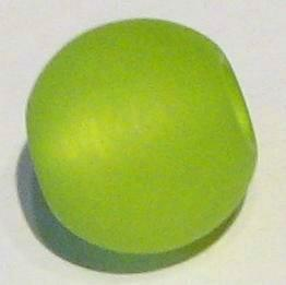 Polarisperle apfelgrün 10mm - Großloch
