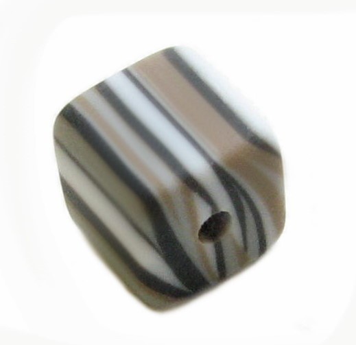 Polaris cube Zebra 8x8 mm – color: Lava mix