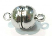 Magnetic clasp 8 mm, colour: Silver Magnetic clasp 8 mm, colour: Silver
