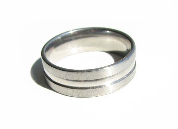 Edelstahl Ring - Bandring - verschiedene Größen