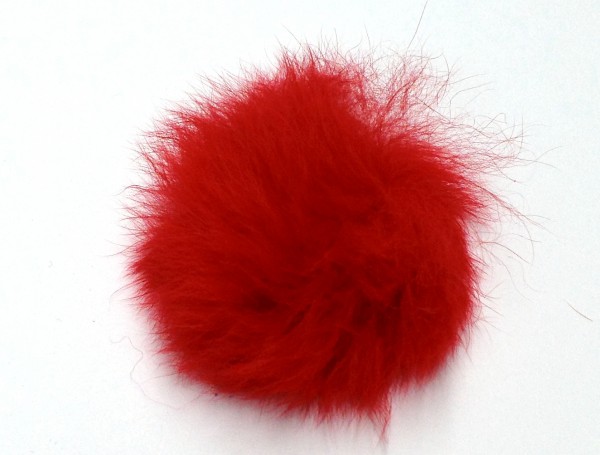 Fellpuschel – Fellball ca. 50 mm – red