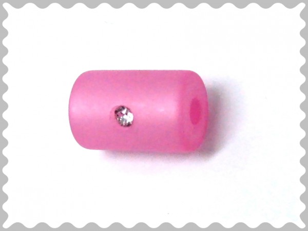 Polaris tube 8x12 mm pink – with Swarovski crystal