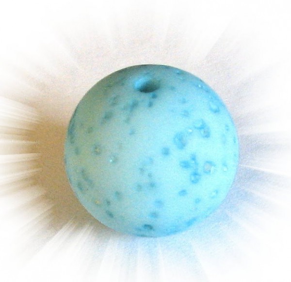 Polaris Gala sweet bead 18 mm light turquoise – small hole